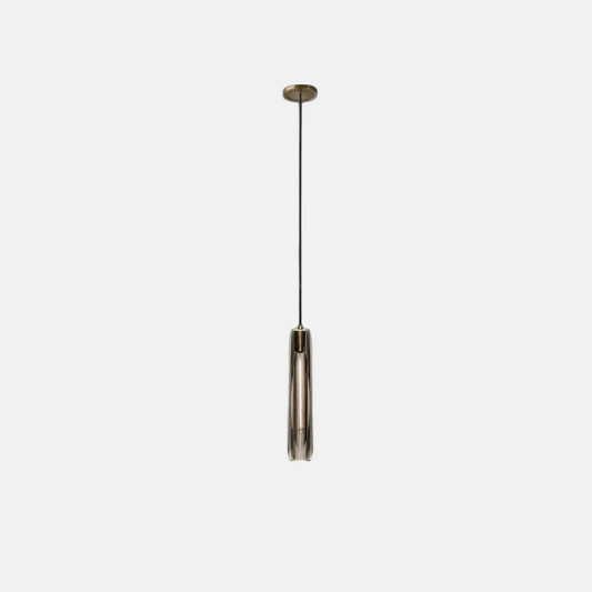 Modern Pendelleuchte LED Zylindrisch Glas Klar Wohnzimmer