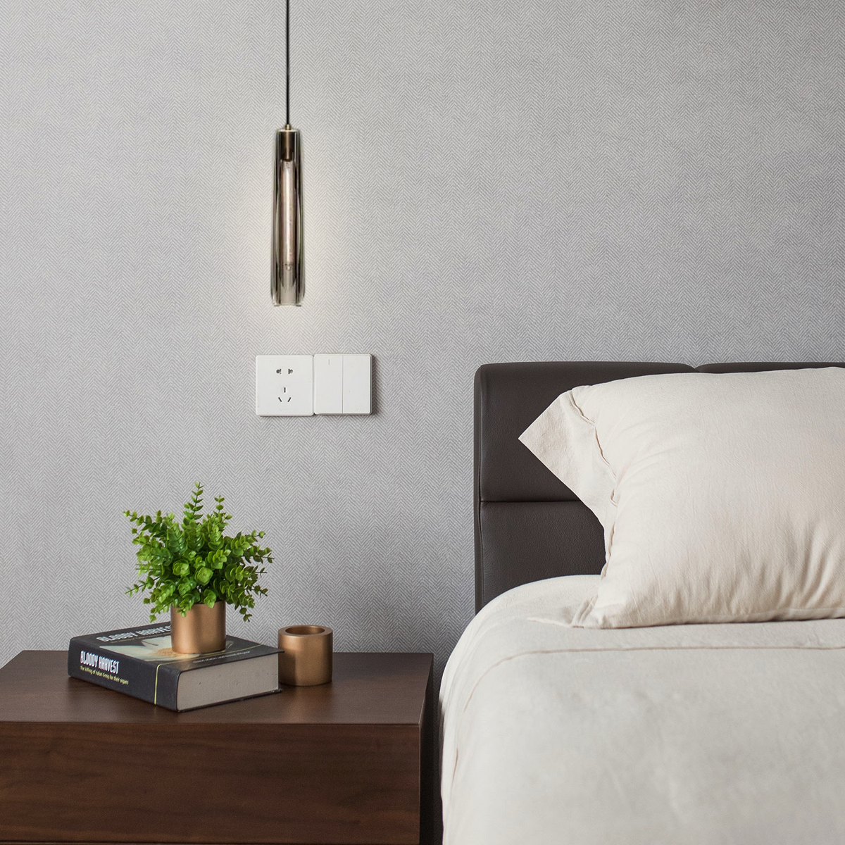 Modern Pendelleuchte LED Zylindrisch Glas Klar Wohnzimmer