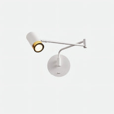 Minimalistisch Wandlampe Metall Weiß Schlafzimmer