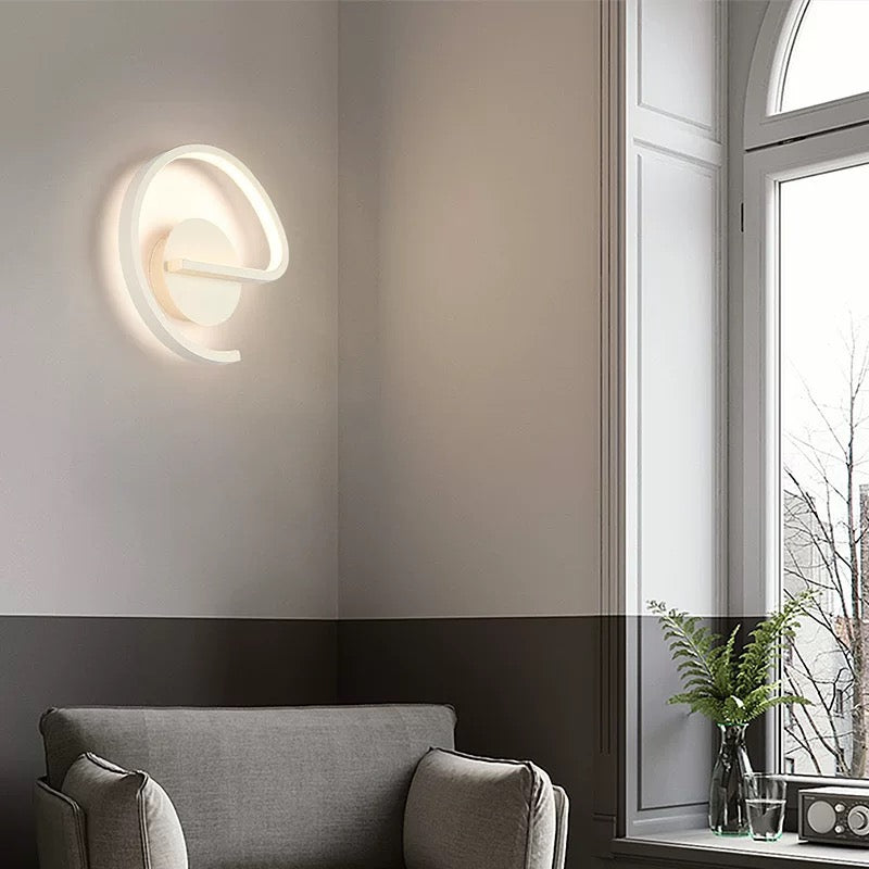 Minimalistisch Wandlampe Metall Schwarz Schlafzimmer
