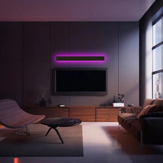 Minimalistisch Außenwandleuchte LED Metall Linear Schwarz Garten