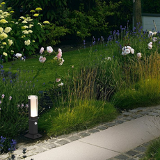 Modern Außenwegeleuchte LED Sensor Schwarz Sensor Garten/Straßenrand