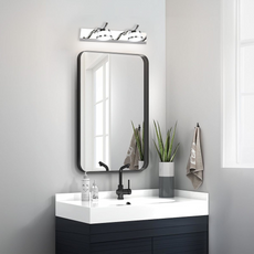 Modern Wandlampe LED Metall Silber Badezimmer