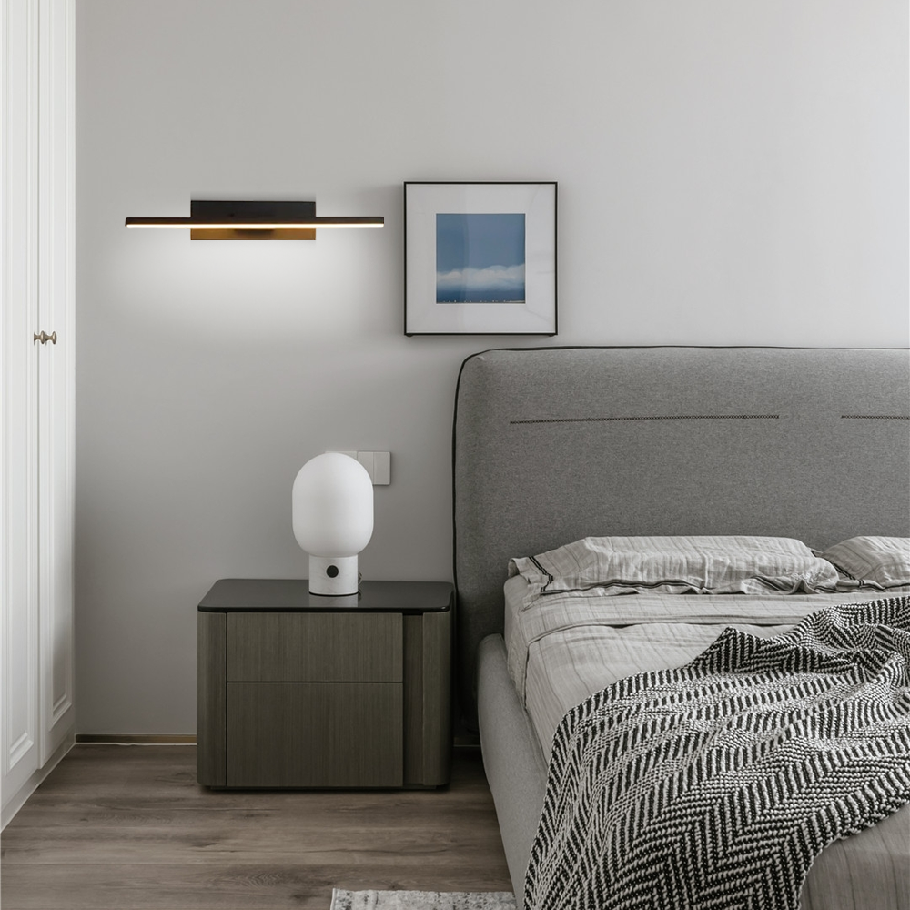 Modern Wandleuchte LED Drehbar Metall Schwarz/Weiß Schlafzimmer