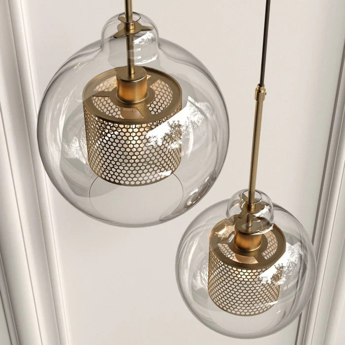 Modern 1-Kopf Pendelleuchte LED Metall Glas Esszimmer