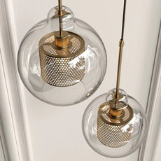 Modern 1-Kopf Pendelleuchte LED Metall Glas Esszimmer