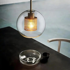 Modern 1-Kopf Pendelleuchte LED Metall Glas Esszimmer