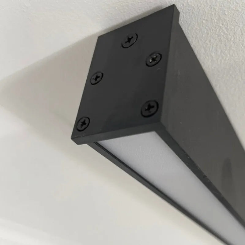 Minimalistisch Deckenleuchte LED Linear Schwarz Acryl Metall Flur