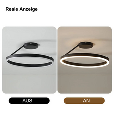 Modern Deckenleuchte Lichtschalter vor und nach dem Vergleich