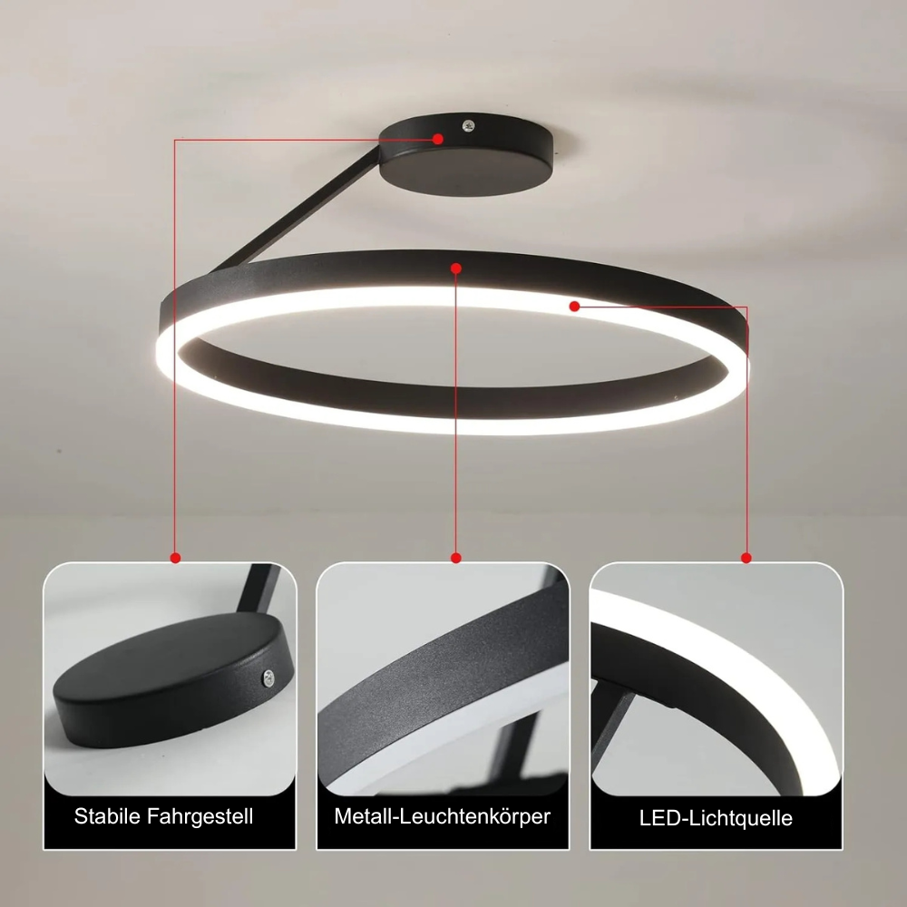Modern Deckenleuchte LED Ring weiss Acryl -Sorgfältig verarbeitet und von hoher Qualität