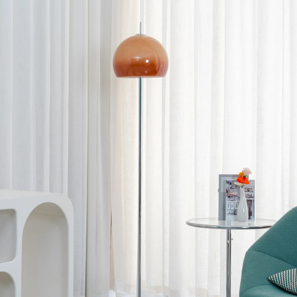 Glas Stehlampe passend für Wohnzimmer