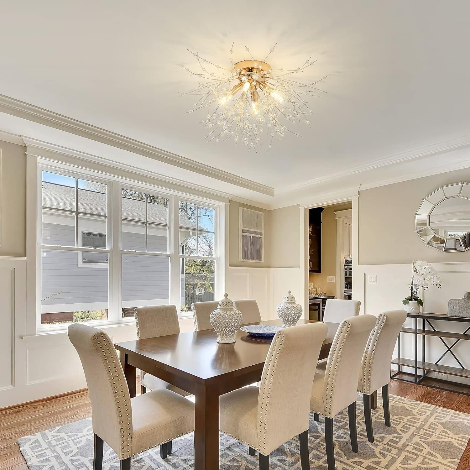Moderne Pendelleuchte LED Dandelion Metall Ess/Wohnzimmer