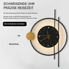 Art Deco Wandlampe LED -Mit AA-Batterien betrieben