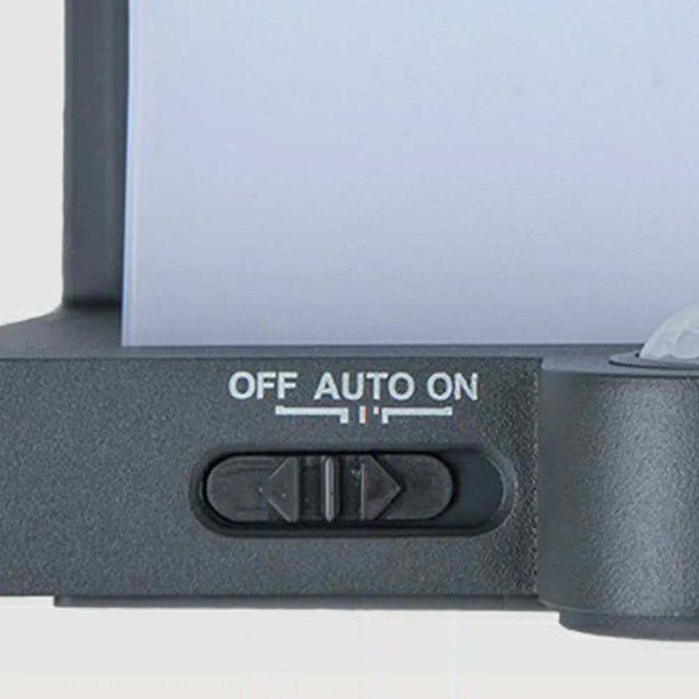 Industrial Außenwandleuchte LED Sensor Solar Acryl Schwarz Hof