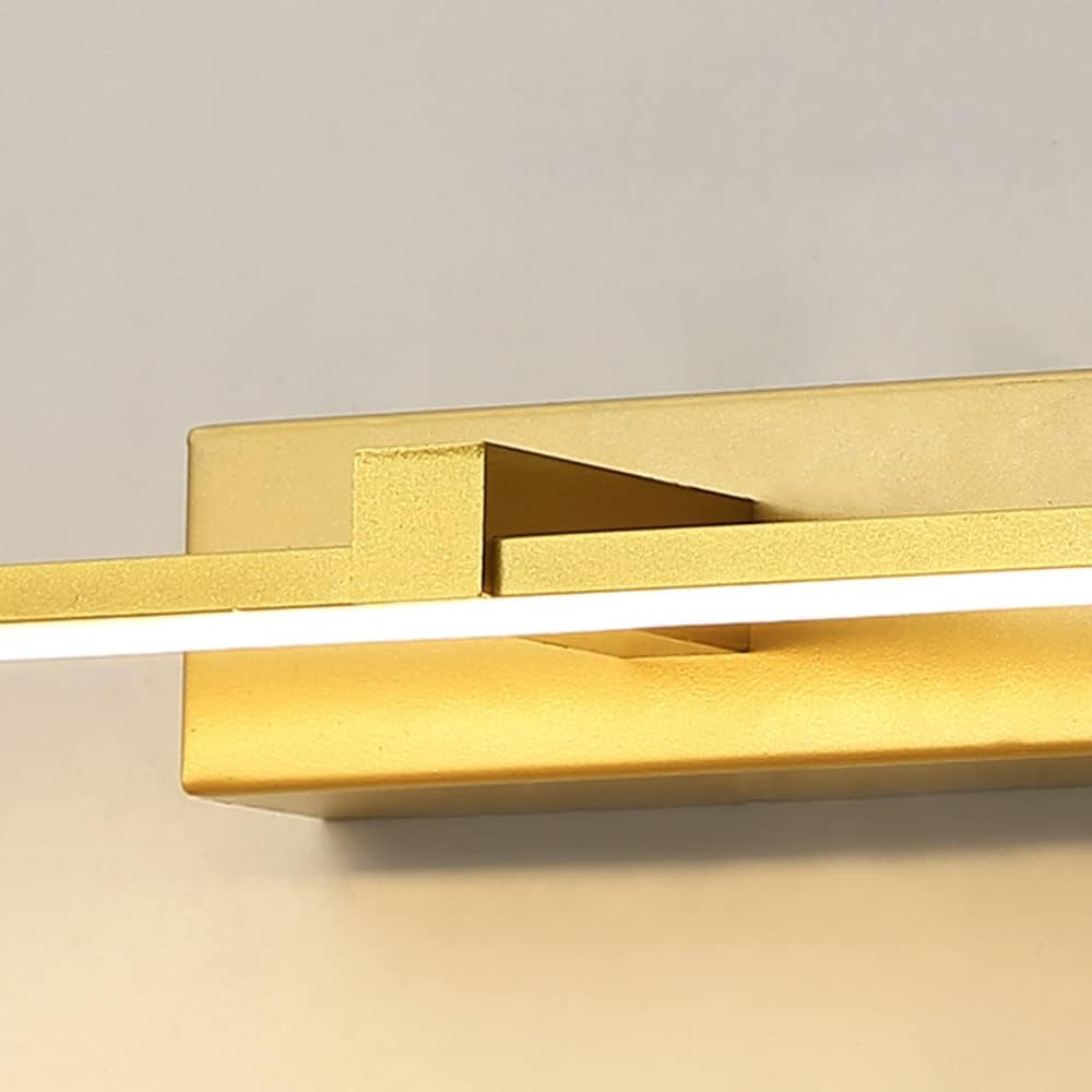 Modern Spiegelleuchte LED Metall/Acryl Gold Badezimmer