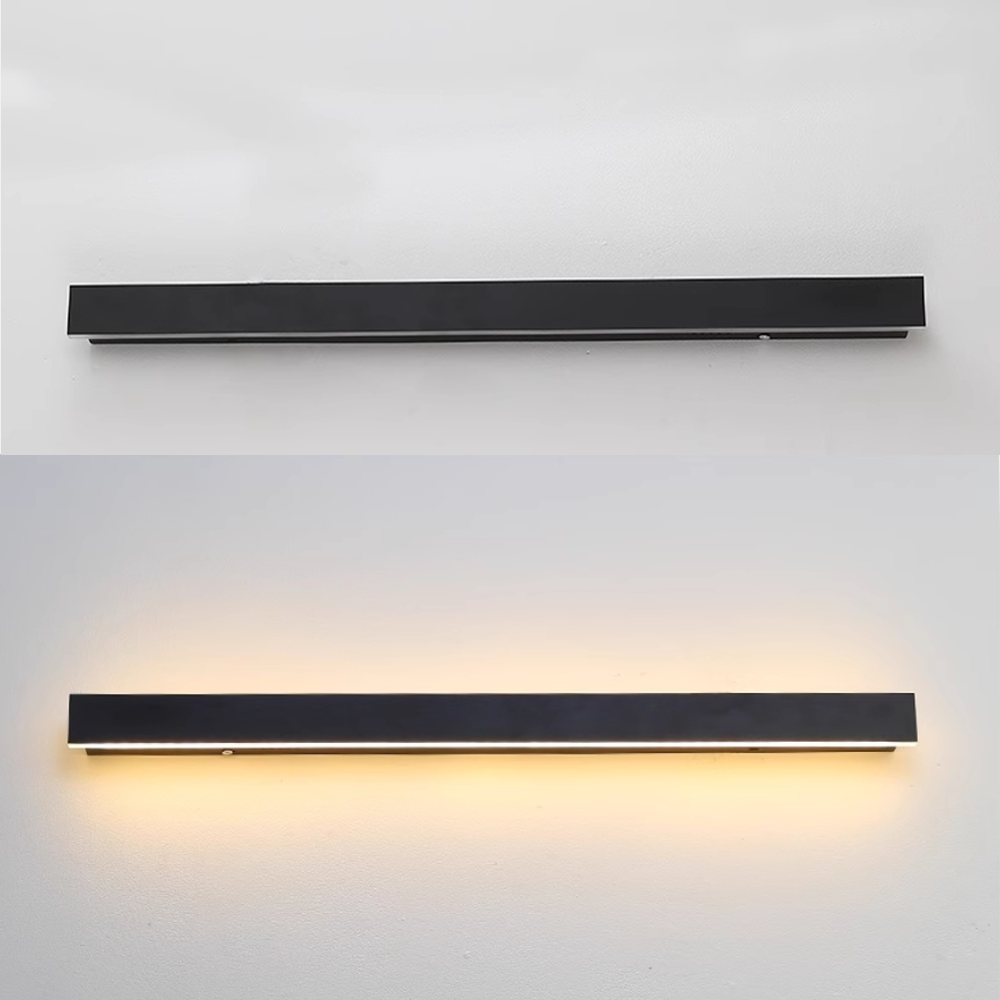 Modern Außenwandleuchte LED Linear Schwarz Garten