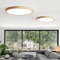 Modern Deckenleuchte Holz Massivholzfarbe Schlafzimmer
