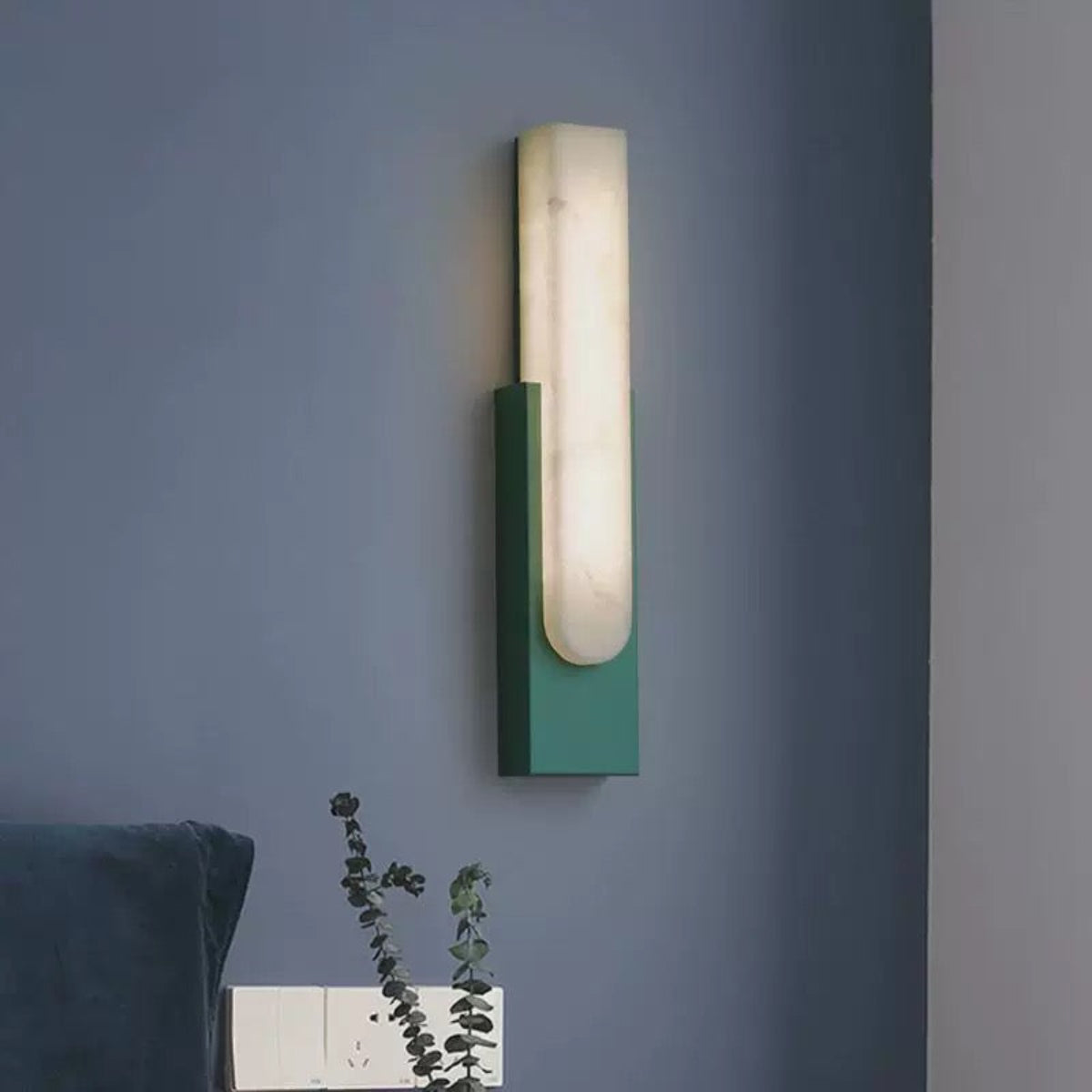 Modern Wandlampe Metall Grün Schlafzimmer