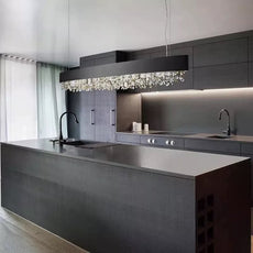 Modern Pendelleuchte Metall Braun Esszimmer