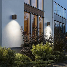 Modern Wandlampe Metall Schwarz Hof